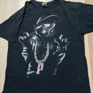 Vintage Y2K‎ Pink Panther Pimp Player Bling Gangster Shirt